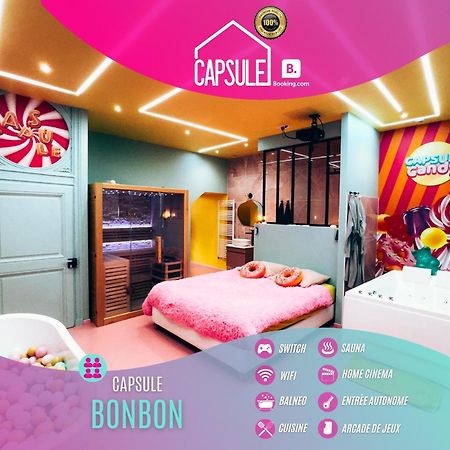 Capsule Bonbon - Balneo - Sauna - Billard - Nintendo Switch Douai Zewnętrze zdjęcie